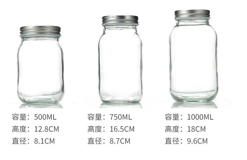 Mason Jars Wide Mouth Glass Jars with Lid & Seal Bands Airtight Container for Pickling, Canning, Candles, Overnight Oats, Fruit Preserves, Jam or Jelly