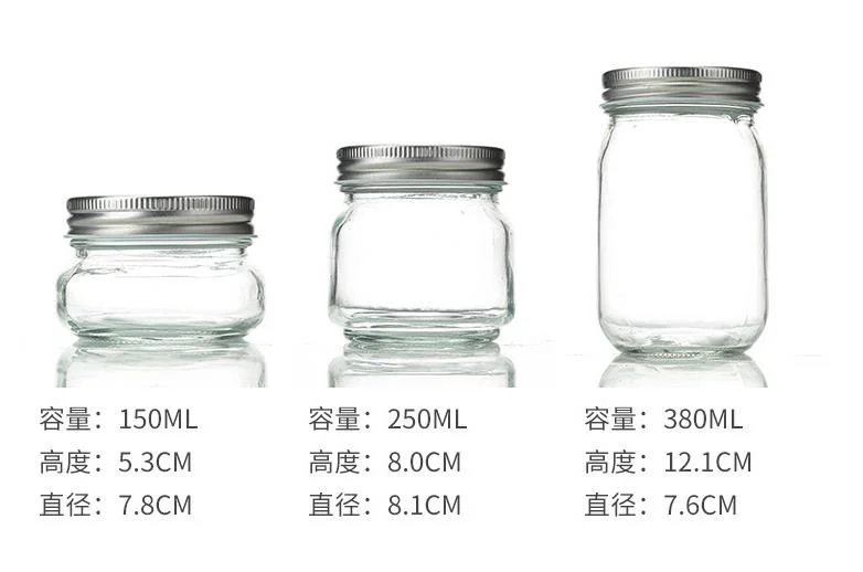 Mason Jars Wide Mouth Glass Jars with Lid & Seal Bands Airtight Container for Pickling, Canning, Candles, Overnight Oats, Fruit Preserves, Jam or Jelly