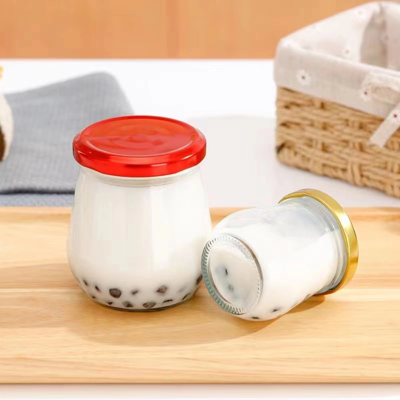 100ml 200ml 250ml 300ml 380ml Food Grade Unique Bird Nest Shape Glass Honey Jar Glass Bottle for Honey Jam Jelly with Screw Lids