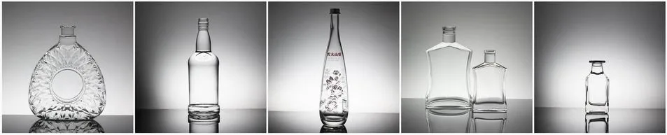 China Wholesale High Quality Whiskey Glass Screen Printing Frosted Glass Liquor Bottles