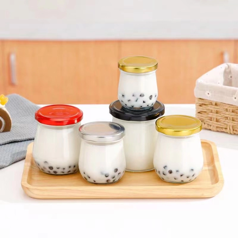 100ml 200ml 250ml 300ml 380ml Food Grade Unique Bird Nest Shape Glass Honey Jar Glass Bottle for Honey Jam Jelly with Screw Lids